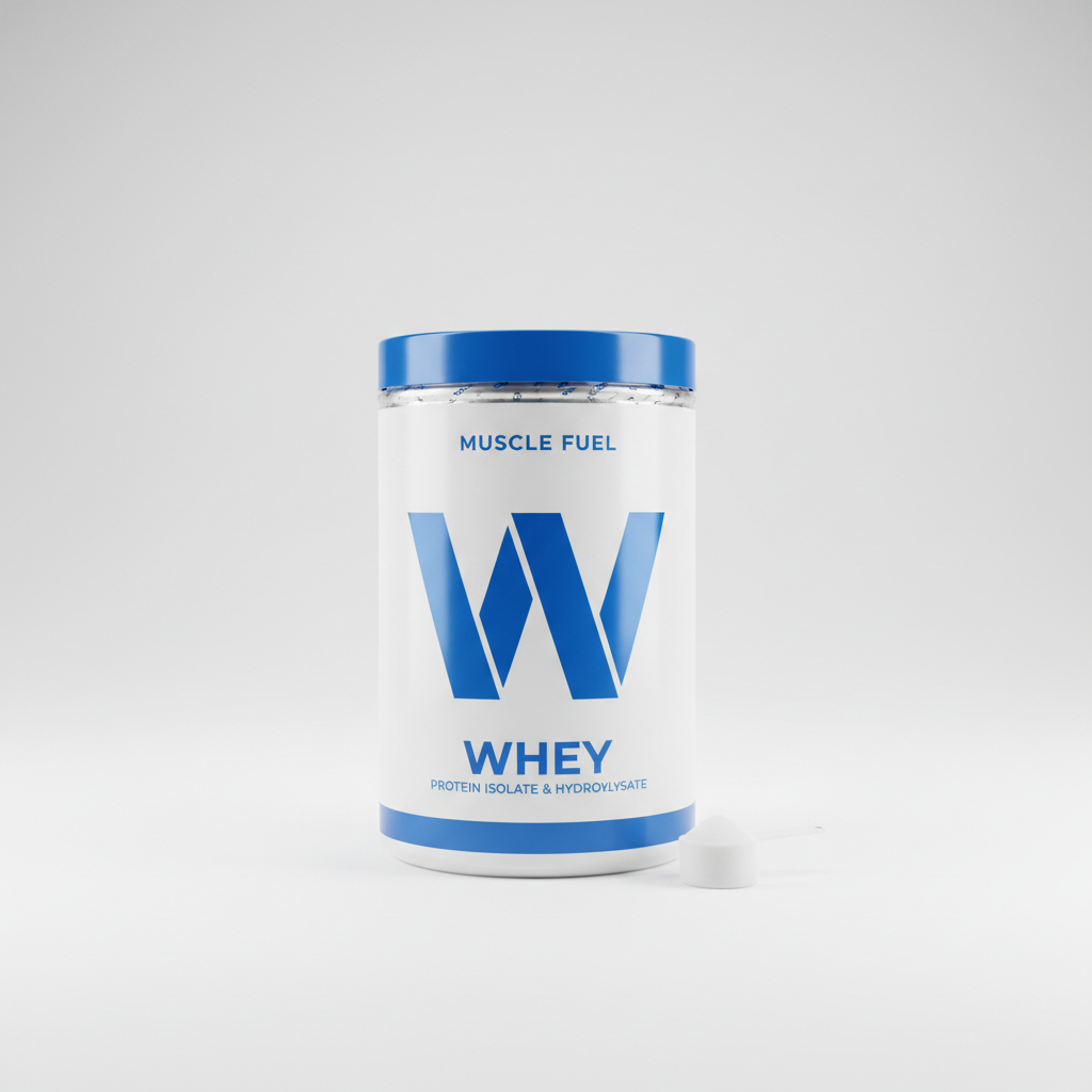 Premium Whey Protein Powder container